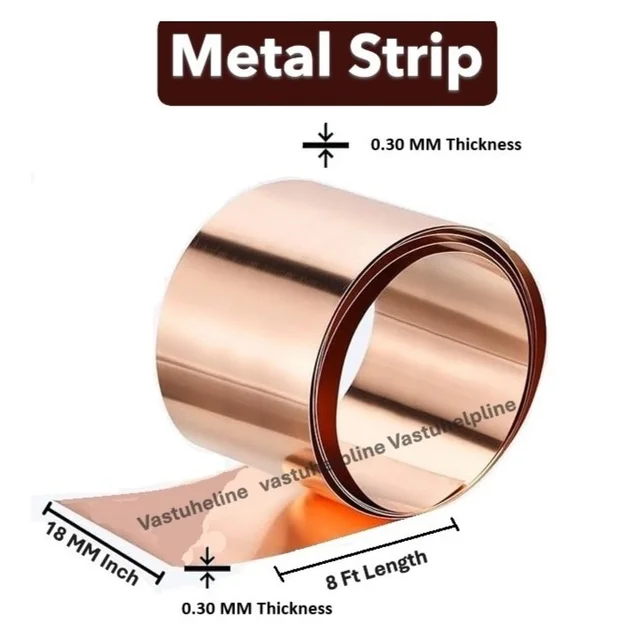 Copper Strip patti  ( 0.75 Inch  x 8 ft x 0.20mm)
