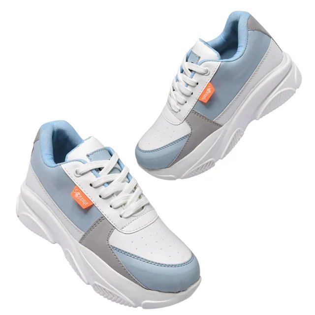 Stepee Comfotable Lightweight Casual Lace-Up Sneaker for Women/Girls - Blue