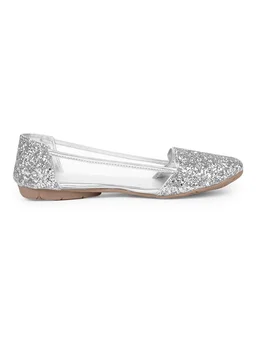 Stepee Women Bellies- 6 Pair set - Silver