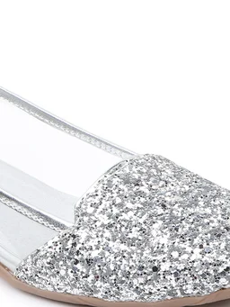 Stepee Women Bellies- 6 Pair set - Silver