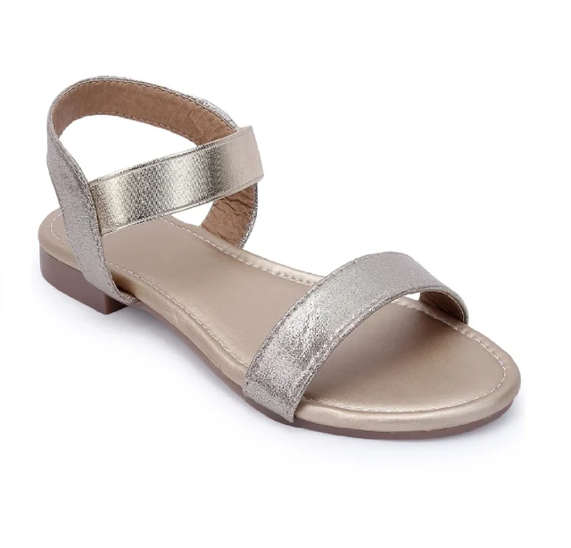 Stepee Flat Sandal -6 Pair set - Golden
