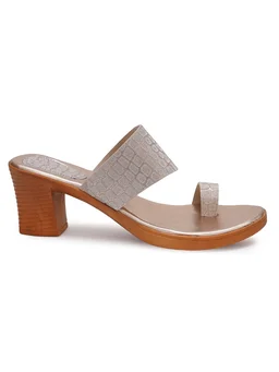 Stepee Rose Gold Fancy Angutha slipper - 6 Pair set - Rose Gold