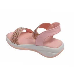 Stepee Pink Kids sandal with siroski 8 Pair set - Sea Pink
