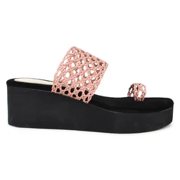 Stepee Pink Bunai Rubber Gola Slipper- 6 Pair Set - Peach