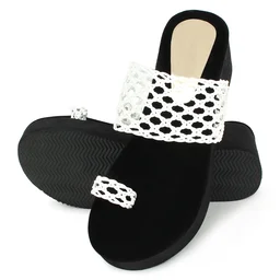 Stepee White Bunai Rubber Gola Slipper- 6 Pair Set - White