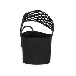 Stepee Black Bunai Rubber Gola Slipper- 6 Pair Set - Black