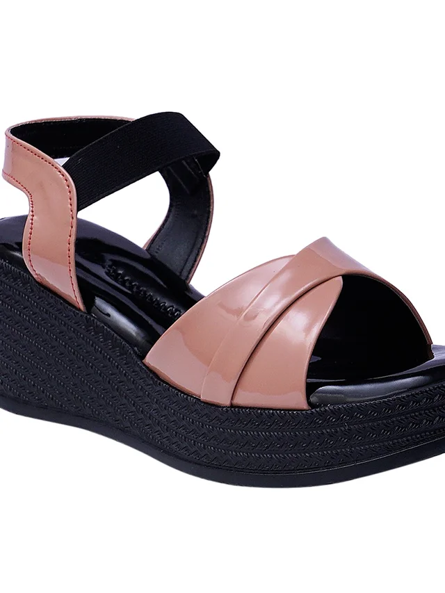Stepee Peach Platform Heel sandal 6 Pair set - Peach