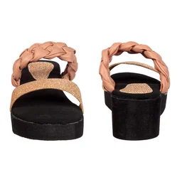 Stepee Peach Bunai Rubber Gola Slipper- 6 Pair Set - Peach