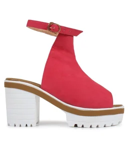 Stepee Heel Sandal- 6 Pair Set - Red