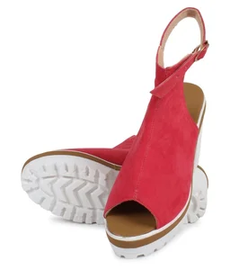 Stepee Heel Sandal- 6 Pair Set - Red