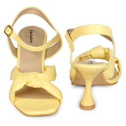 Stepee Women Classy Lemon Heel sandals- 6 Pair set. - Lemon