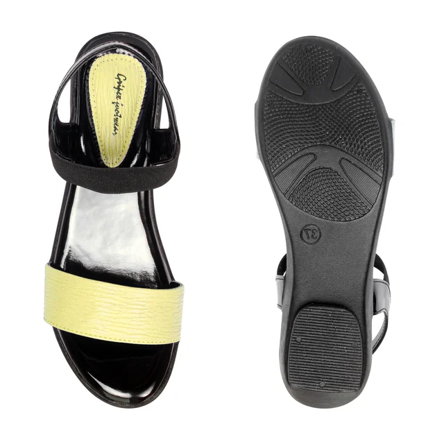 Stepee Flat Sandal 6 Pair Set - Lemon