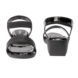 Stepee Sandals 6 Pair Set - Black