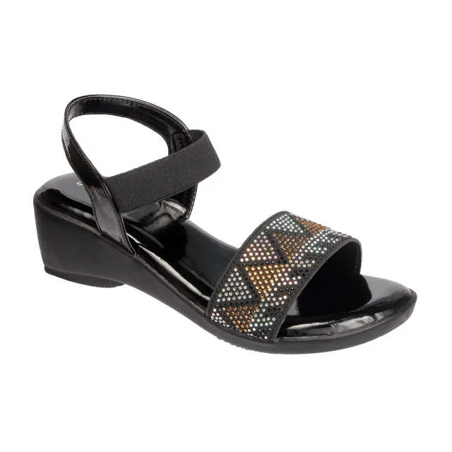 Stepee Flat sandal 6 pair set - Black