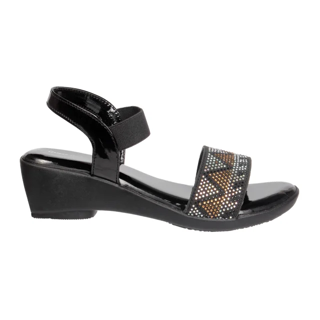 Stepee Flat sandal 6 pair set - Black