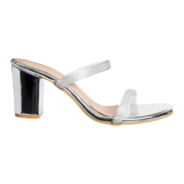 Stepee Heel Slipper 6 Pair Set - Silver