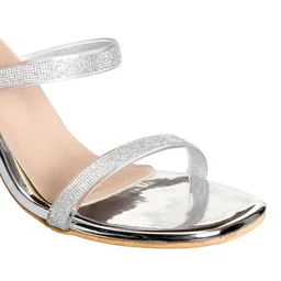 Stepee Heel Slipper 6 Pair Set - Silver