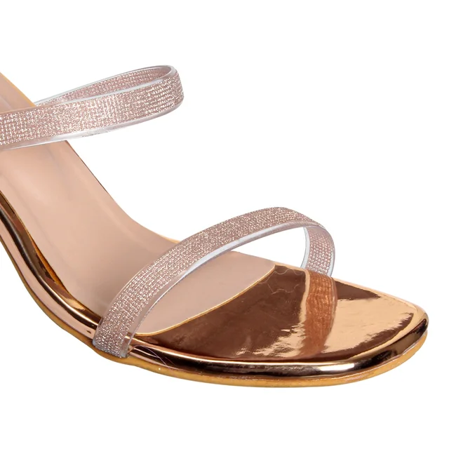 Stepee Heel Slipper 6 Pair Set - Rose gold