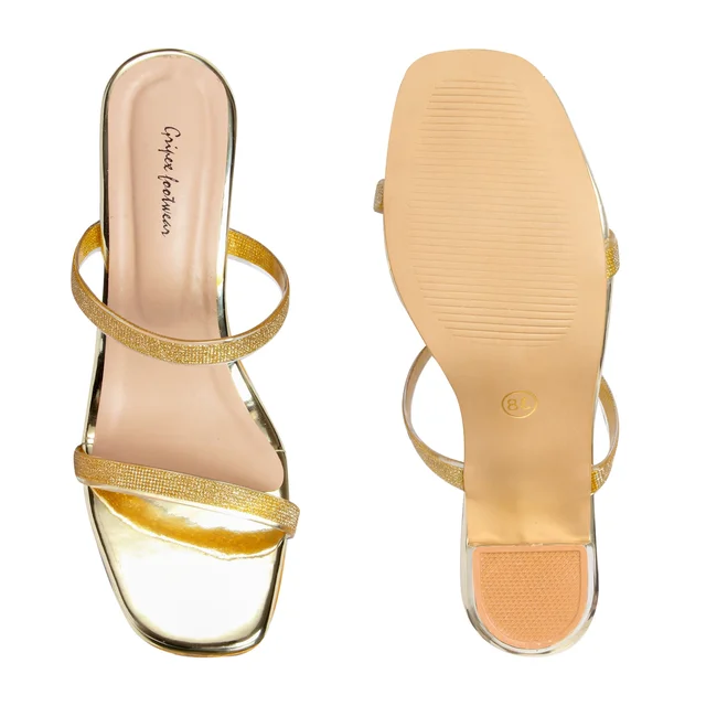 Stepee Heel Slipper 6 Pair Set - Golden