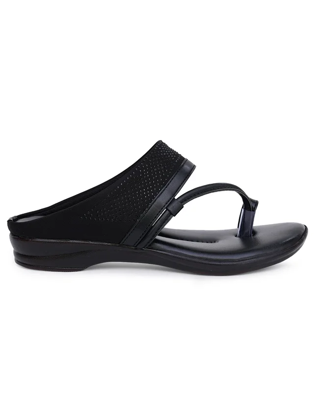 Stepee Black Comfort Siroski slipper 6 pair set - Black