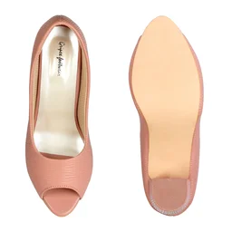 Stepee Heel Belly-6 Pair Set - Peach