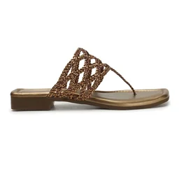 Hand bunai slippers for women - Copper