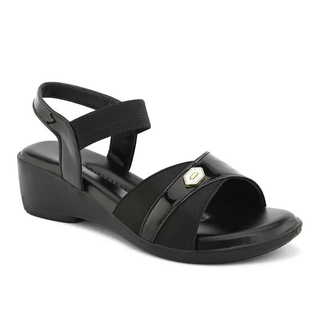 Extra comfort sandals for daily wear for women - Black
