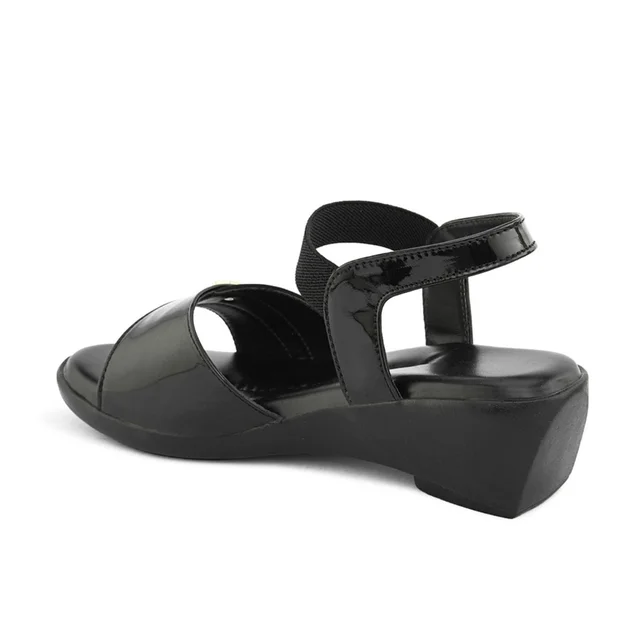 Extra comfort sandals for daily wear for women - Black