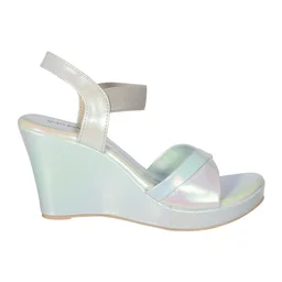 Platform heel gola for women - Sky silver