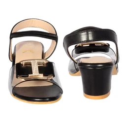 Kids heel sandals with smart look - Black