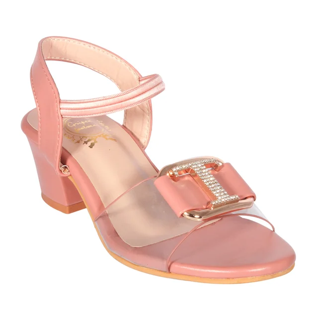 Kids heel sandals with smart look - Pink