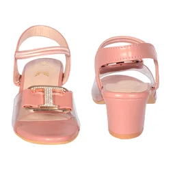 Kids heel sandals with smart look - Pink