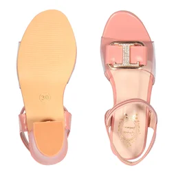 Kids heel sandals with smart look - Pink