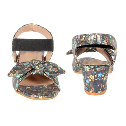 Kids sandals with short heel - Dark Grey
