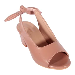 Kids Short heel open toe sandals for girls - Pink