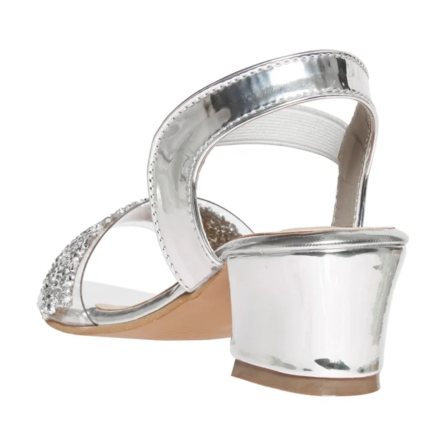 STEPEE Kids- Stepee Girls Heels - Silver