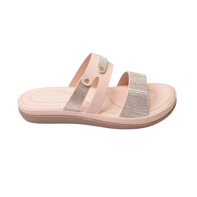 Stepee Flat Arba Sandal With Extra Padding - Cream