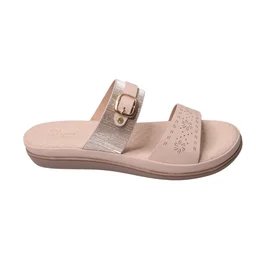 Stepee Flat Arba Sandal With Extra Padding - Cream