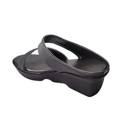STEPEE short platform casual 2 inch heel slippers - Gray