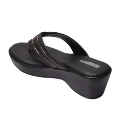 Stepee soft padding comfort slippers for women - Black