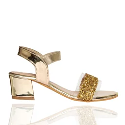 STEPEE Kids- Stepee Girls Heels - Golden