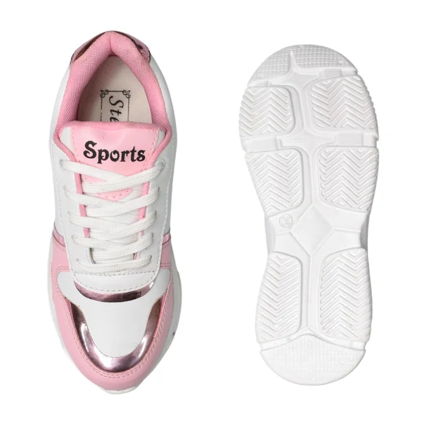 Stepee Women and Girls Sports Walking Shoes - Pink