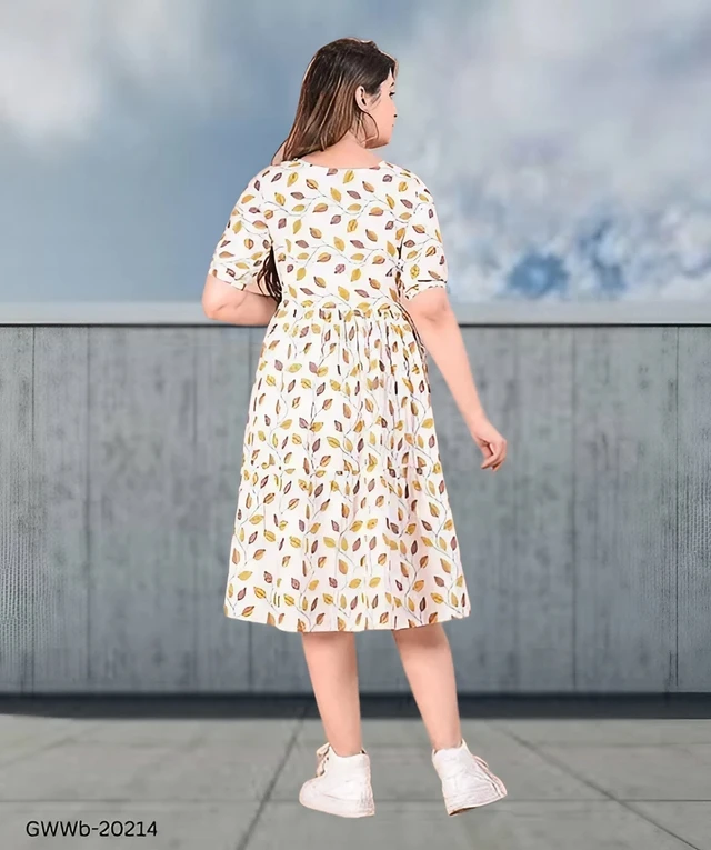 GWWb-20214 Designer Casual Dress For Women - XL