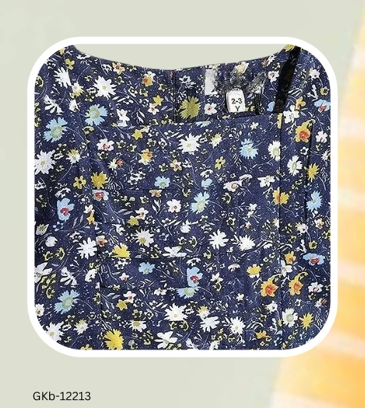 GKb-12213 Casual Fit And Flair Printed Frocks - 3-4 Years