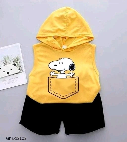 GKa-12102 Boys Clothing Sets ( Yellow ) - 3-4 Years