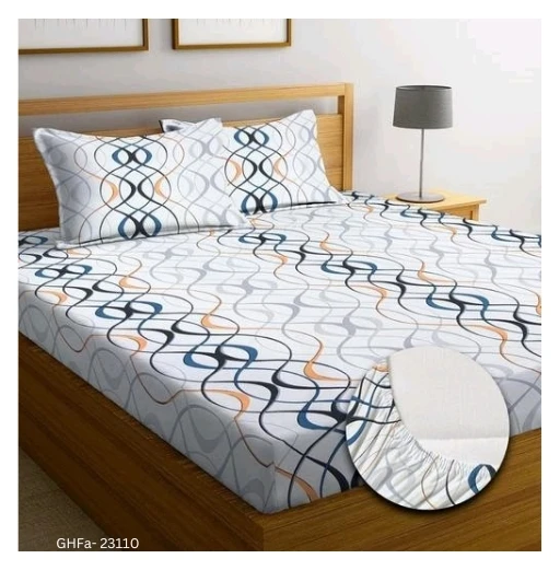 GHFa-23110 Elastic Fitted Bedsheets with Pillow Covers - King