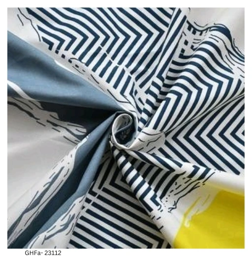 GHFa-23112 Pure Cotton Designer Bedsheet ( Multi Color) - Free Size