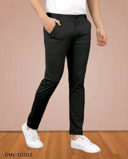 GMc-10303 Men's Lycra Regular Fit Trouser - 38
