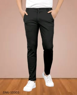 GMc-10303 Men's Lycra Regular Fit Trouser - 38