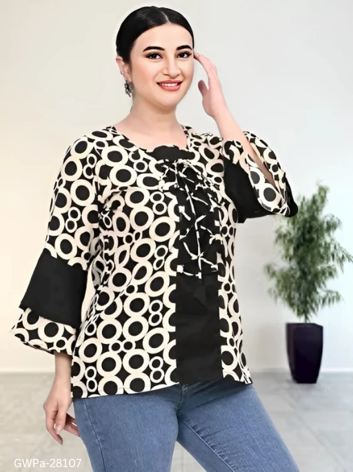 GWPa- 28107 Stylish Western Top/Tunic - L